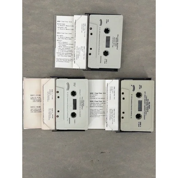 Village People Cassette Tape Lot Macho Man Cruisin Go West Vintage Disco 70s - Picture 3 of 4